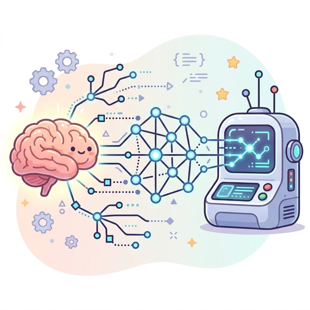 뉴럴(neural) 신호는 여러 신호가 모인 네트워크(plural)를 이루며, 뇌와 기계를 디지털로 연결한다.