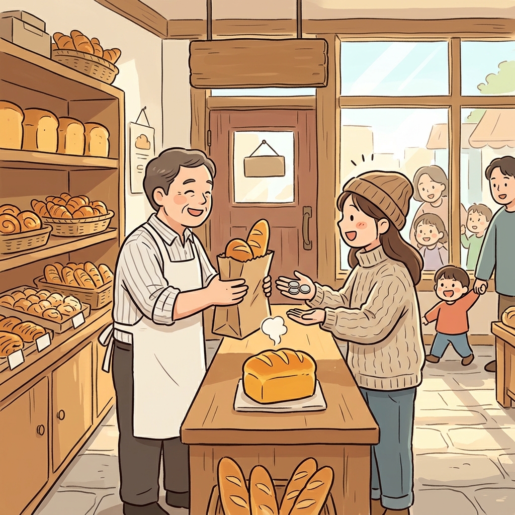 Fresh bread is easily obtainable at the corner bakery every morning.