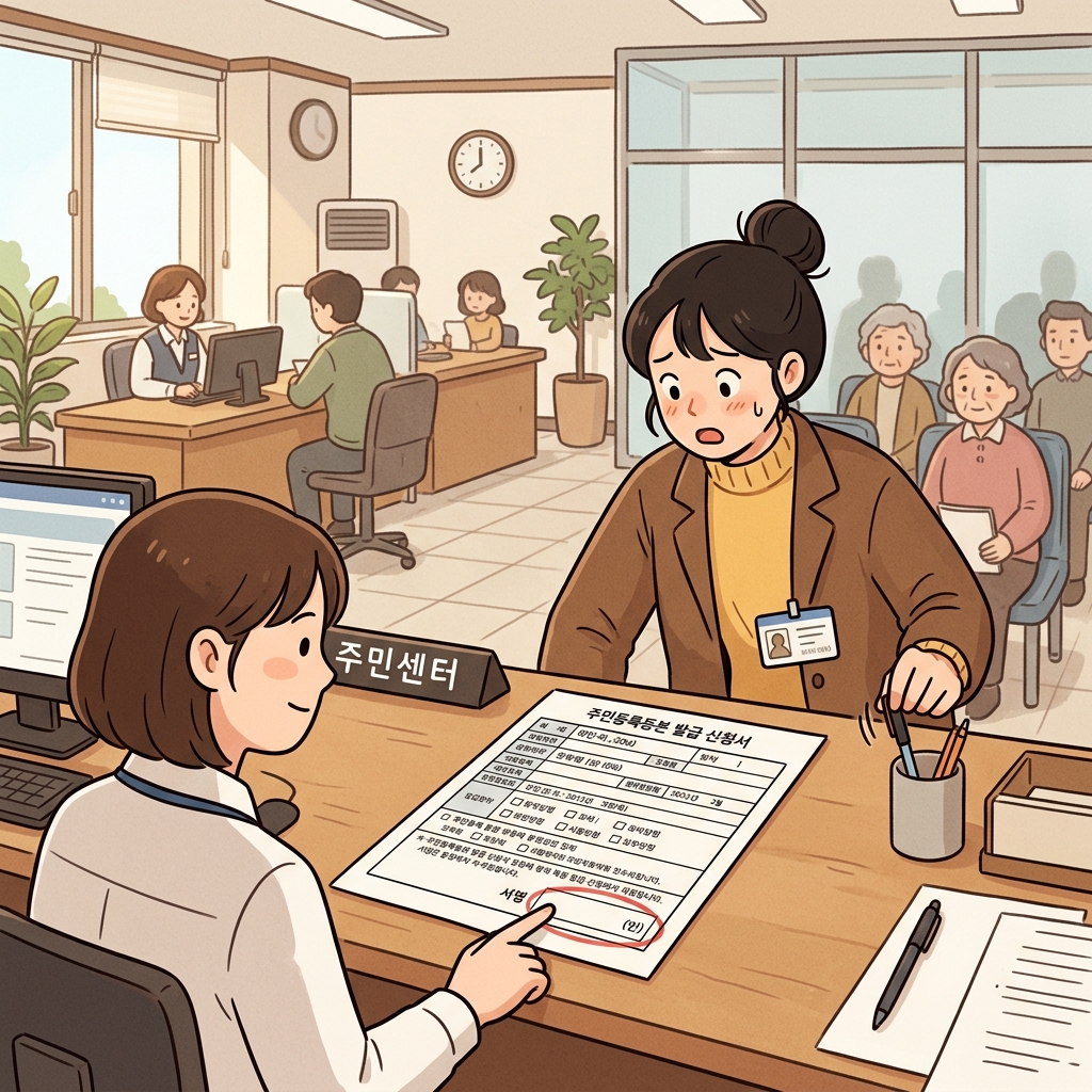 She accidentally omitted her signature from the application form.