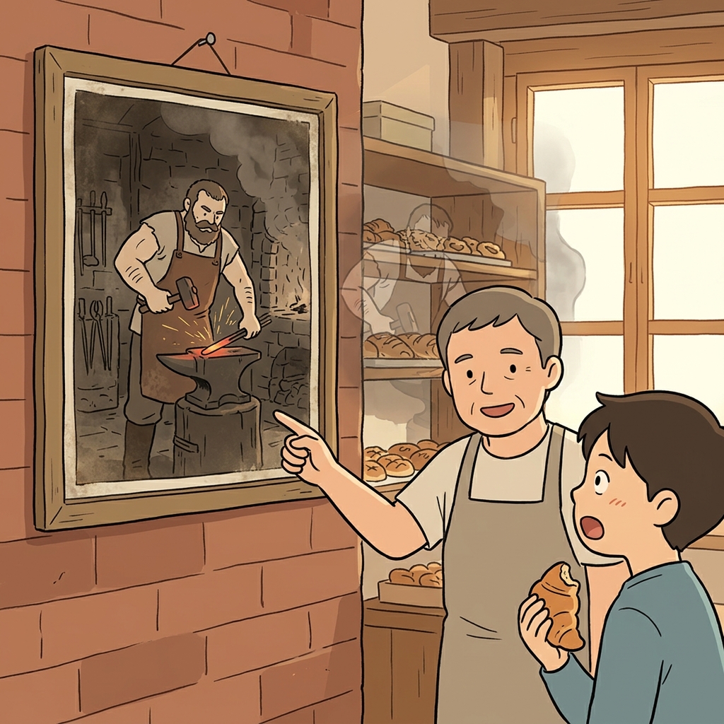 This cozy bakery was originally a blacksmith's forge a hundred years ago.