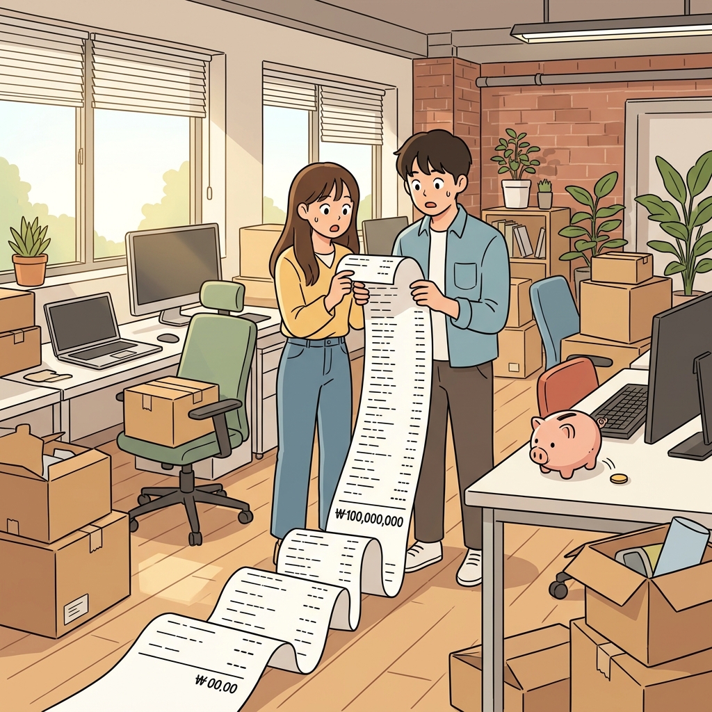 장비 사느라 초기 지출이 통장을 거의 다 비웠다.