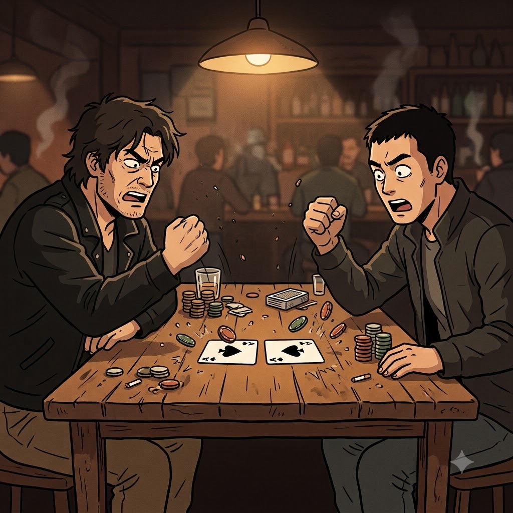 "똑같은 패(pa)를(ral) 낼(lel) 이쯤(ism) 되면 이건 거의 텔레파시지!" 두 타짜가 내려놓은 카드는 소름 돋는 유사성(parallelism)을 보였다.