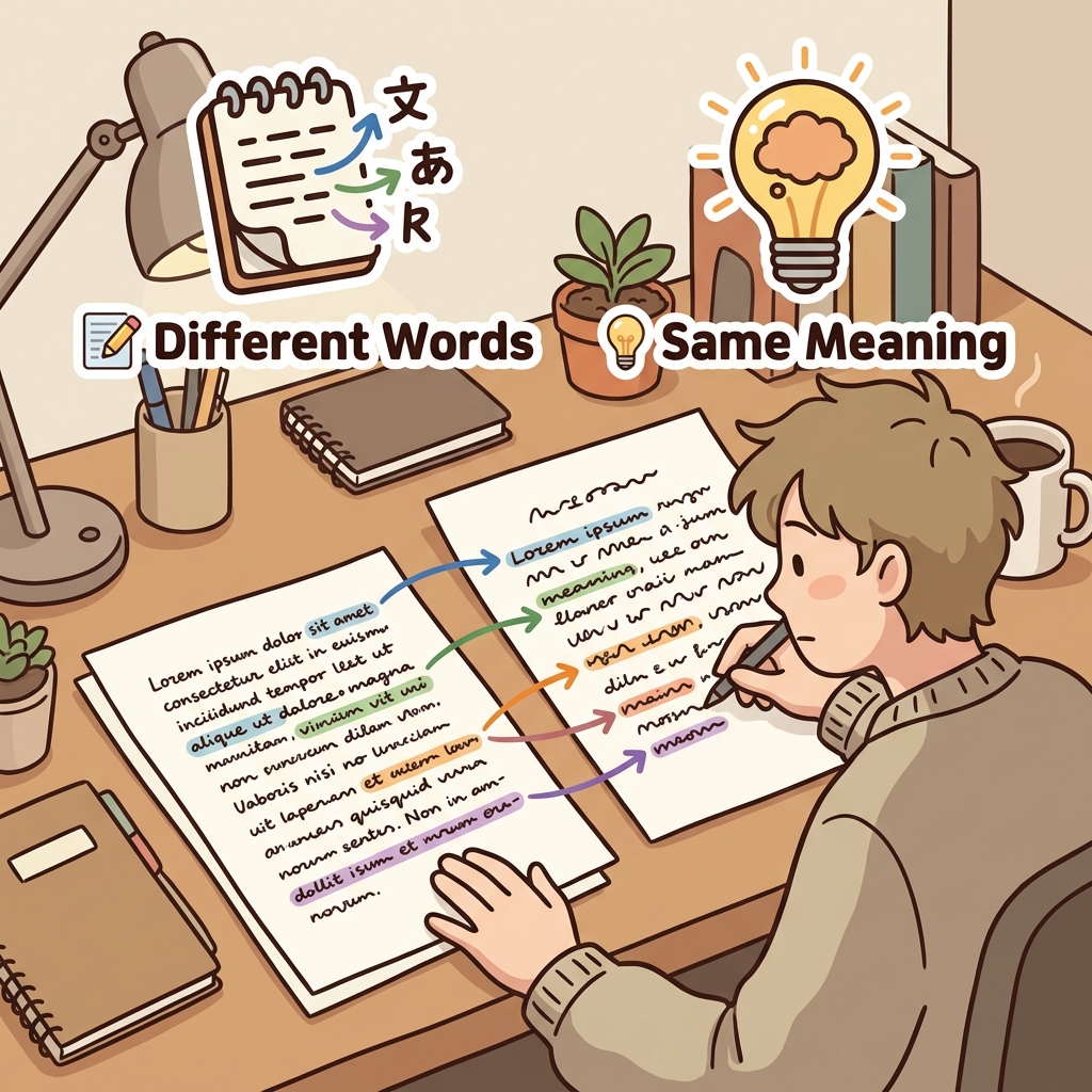 Good writers paraphrase ideas instead of copying them.
