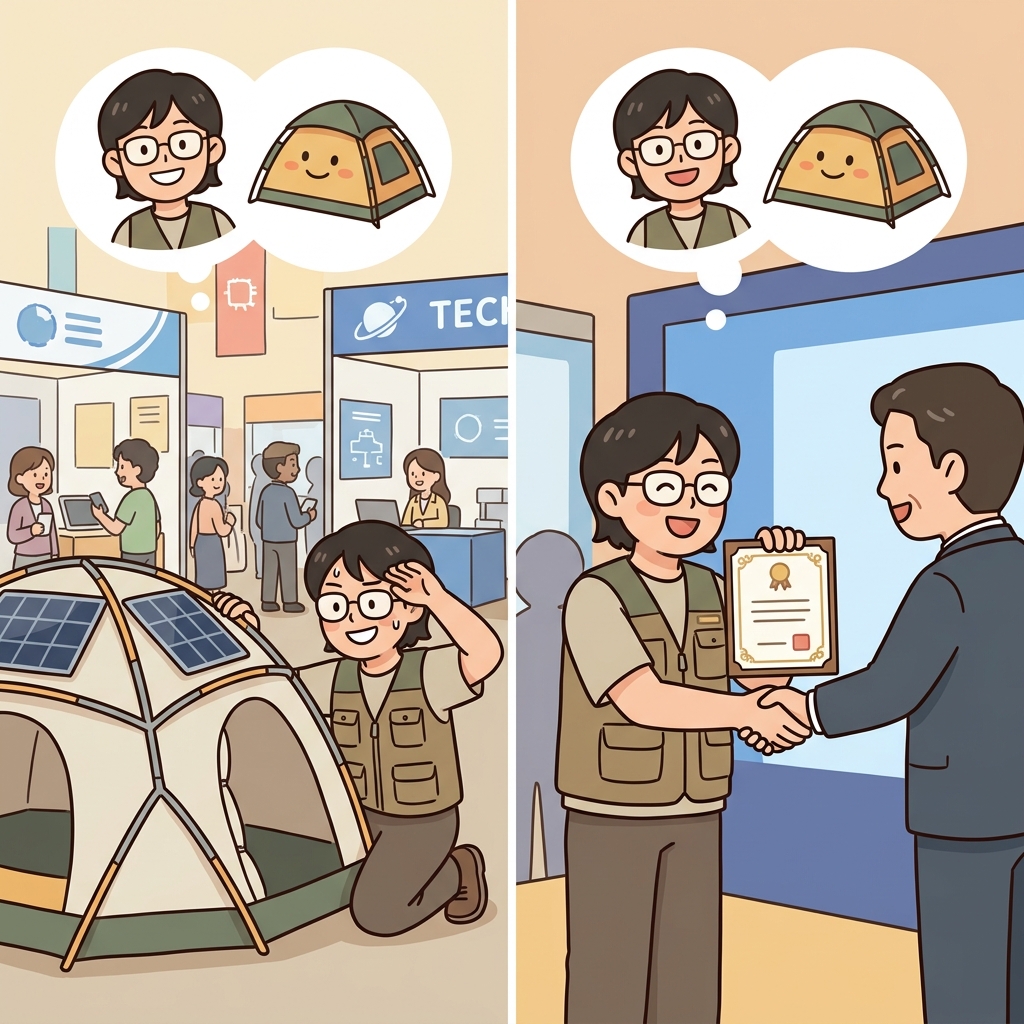 발명가는 사람들에게 공개하기 전에 특허를 받을 만한 발명을 완성했다.