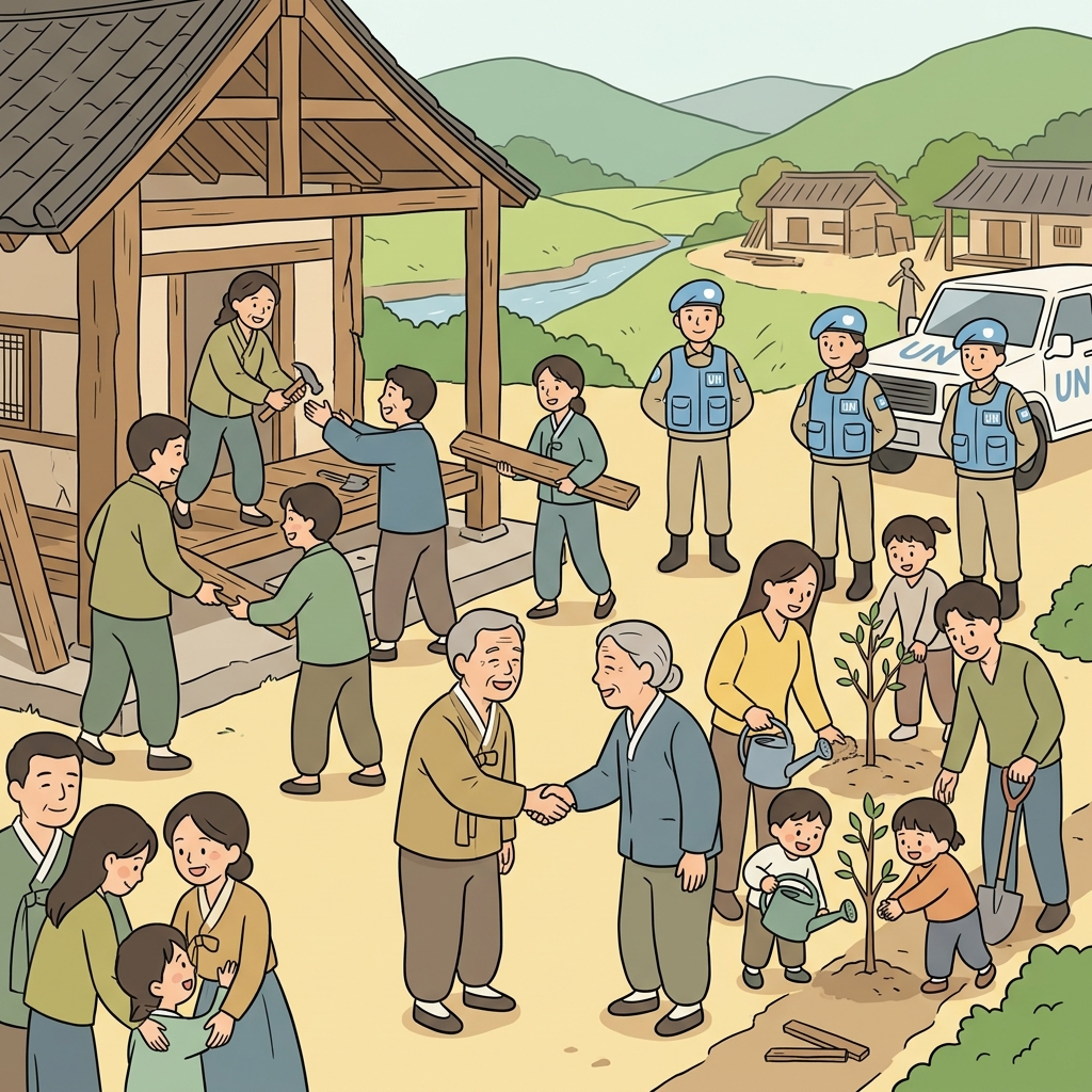 평화 유지(peacekeeping) 임무는 평화 구축(peacemaking)을 통해 신뢰를 회복하며 희망을 가져왔다.