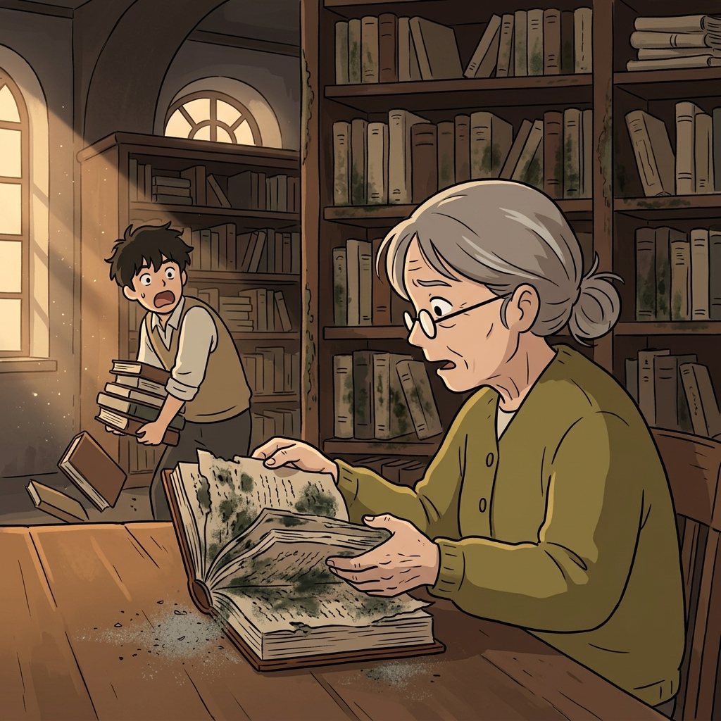 The pernicious mold spread silently through the old library, destroying priceless manuscripts.