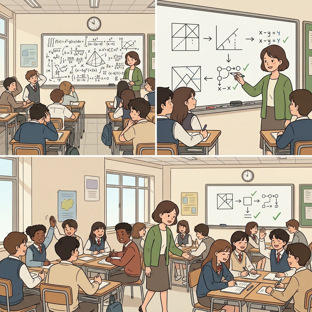 The complex problem perplexed the students until the teacher explained the next step.