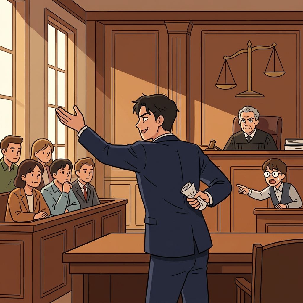 The lawyer tried to pervert justice by hiding key evidence from the court.