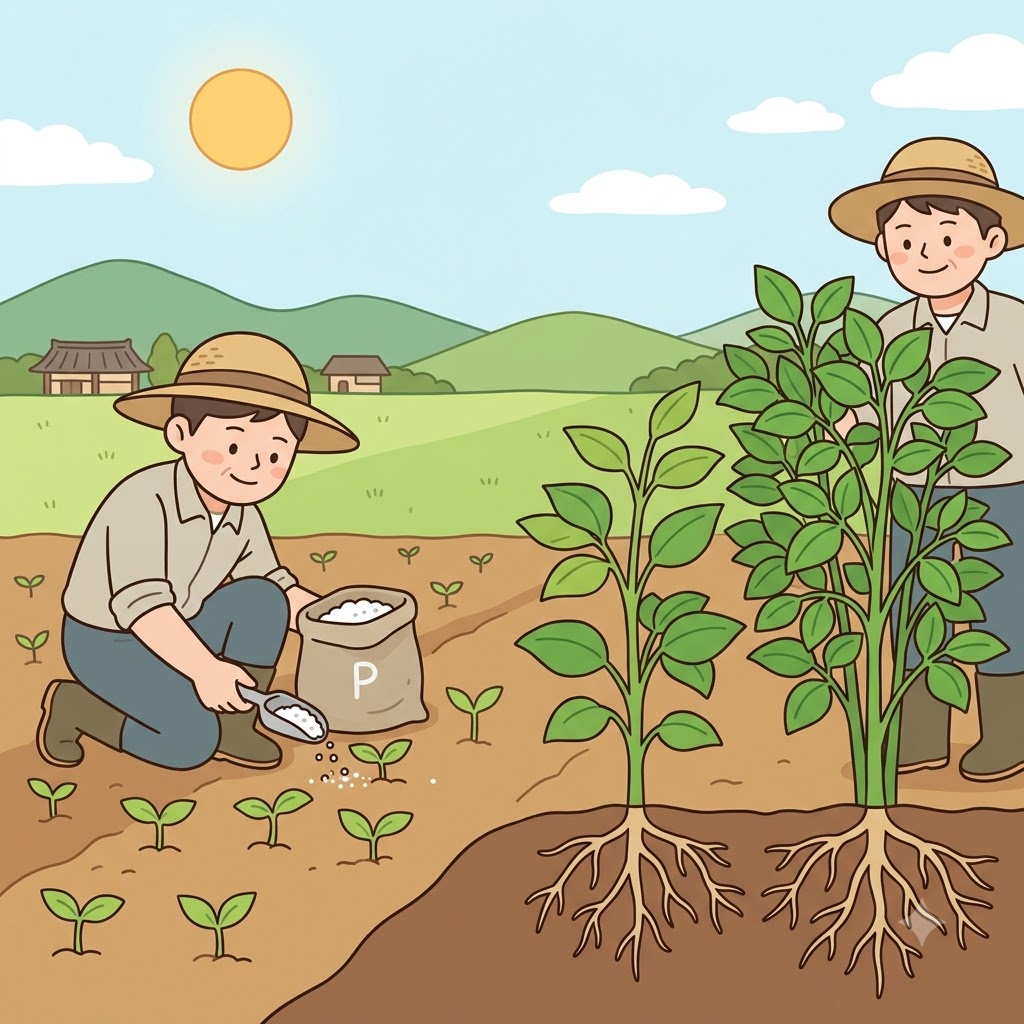 인(phosphorus)은 식물이 건강하게 자라는 데 중요한 영양소이다.