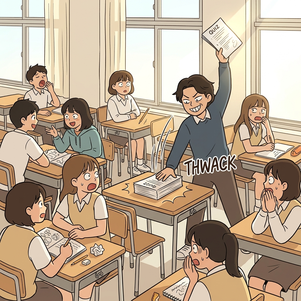 pop quiz concept