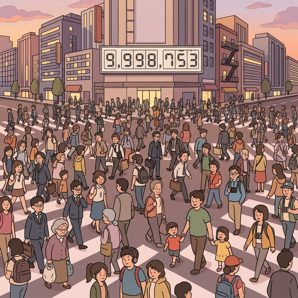 도쿄 횡단보도는 사람이 정말 어마어마하게 많다.