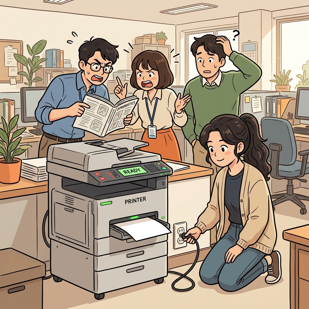 그녀의 현실적인 조언은 문제를 즉시 해결했다. (Practical하게 행동한다.)