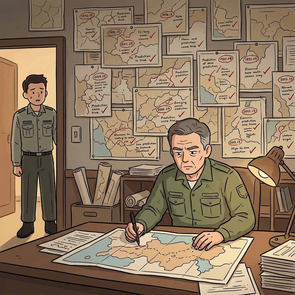 He predicted the conflict — and became an addict to being right every single time.