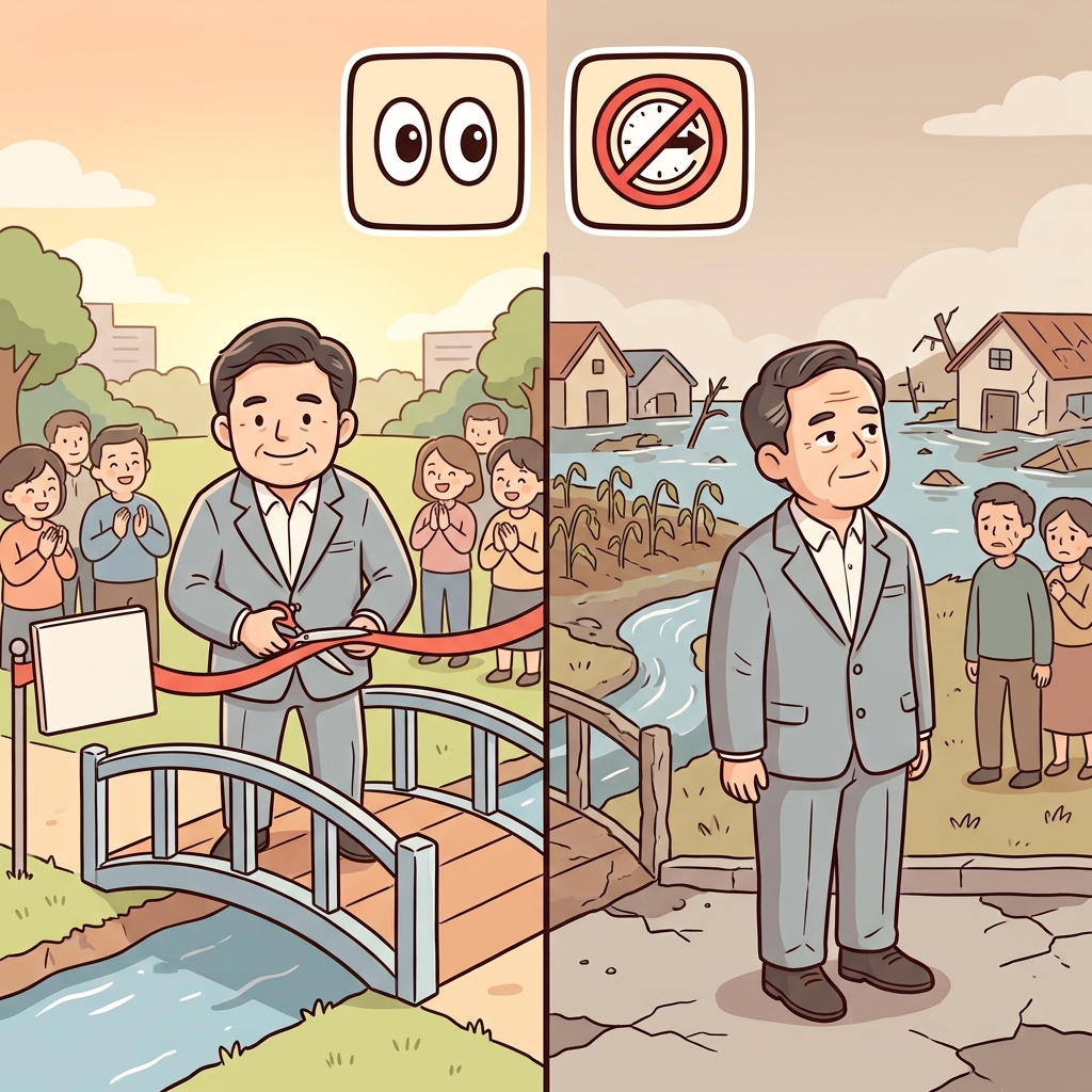 그 근시안적인 정책은 오늘의 문제는 해결했지만 내일의 위기를 만들었다.