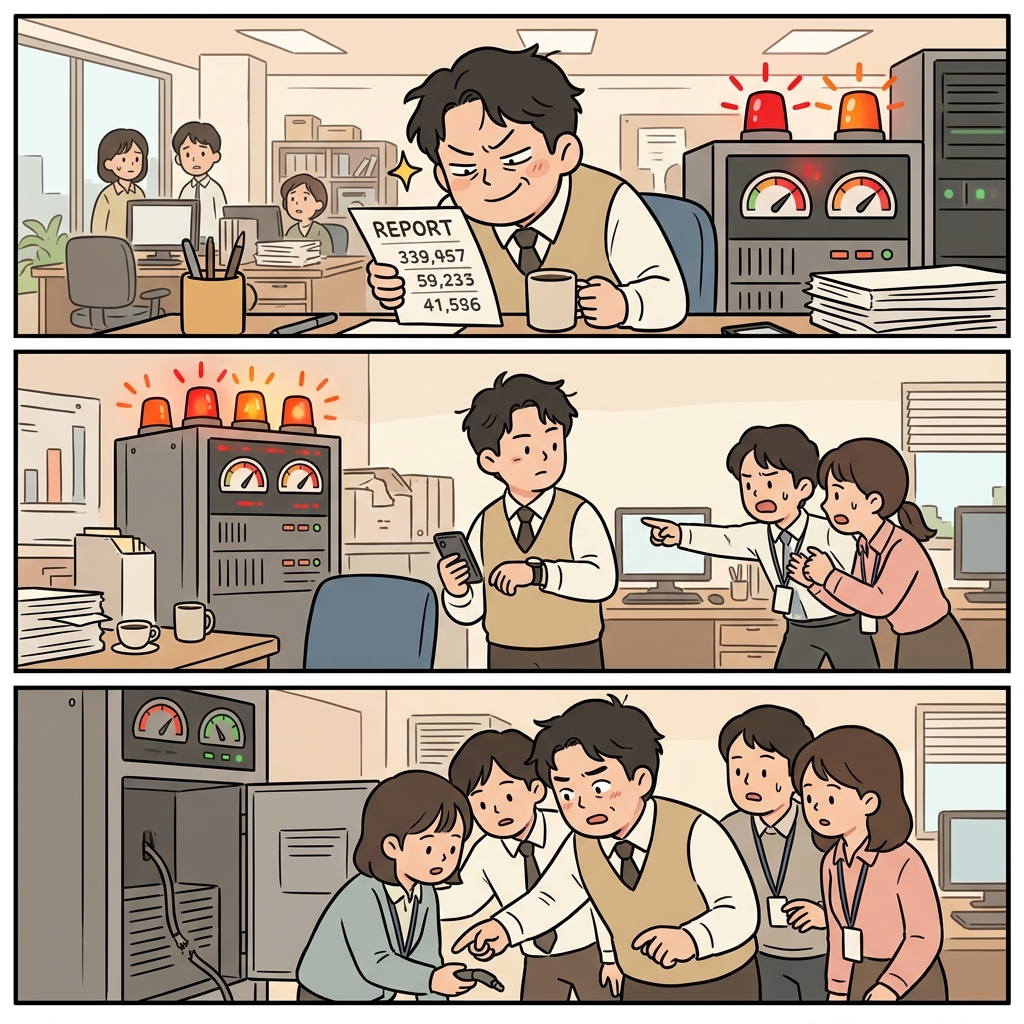 근시안적인 관리자는 경고 신호를 보지 못했고, 결국 팀이 진짜 문제를 찾아냈다.