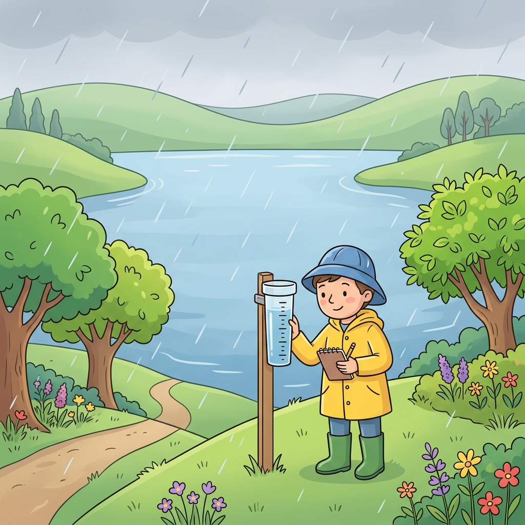 This year's rainfall was much higher than usual, filling the reservoir.