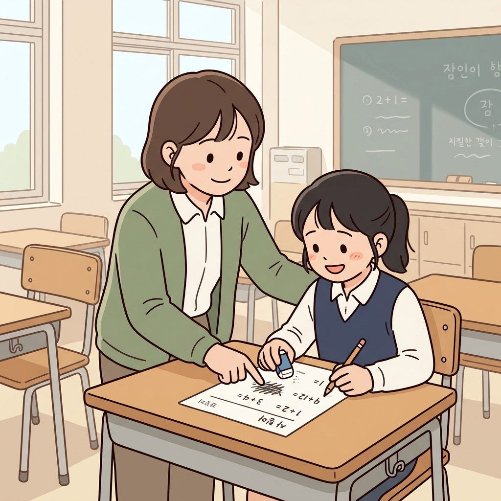 선생님은 학생의 틀린 답을 바로잡아 주었다. (Rectify ≈ Rect(Correct), Correct(바르게) 고친다.)