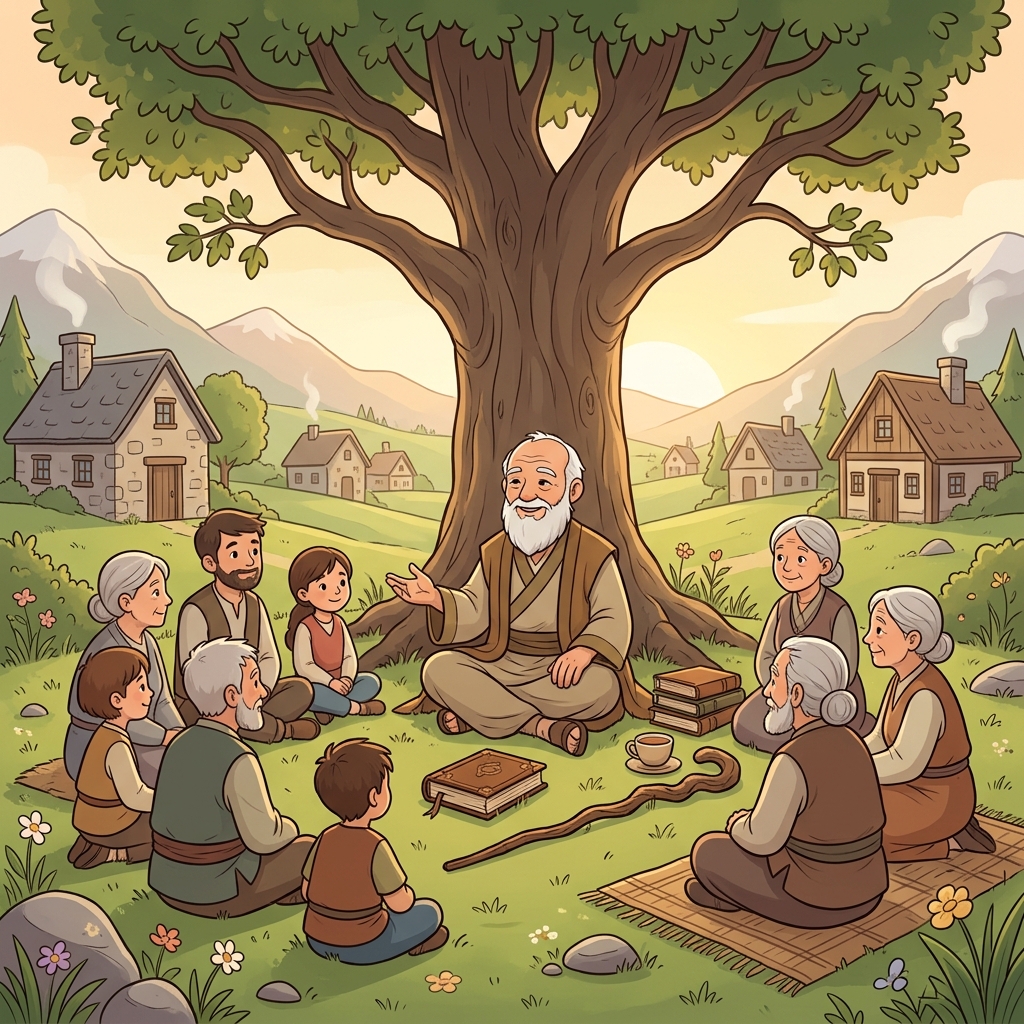 The village sage gave wise advice to everyone who sought help.