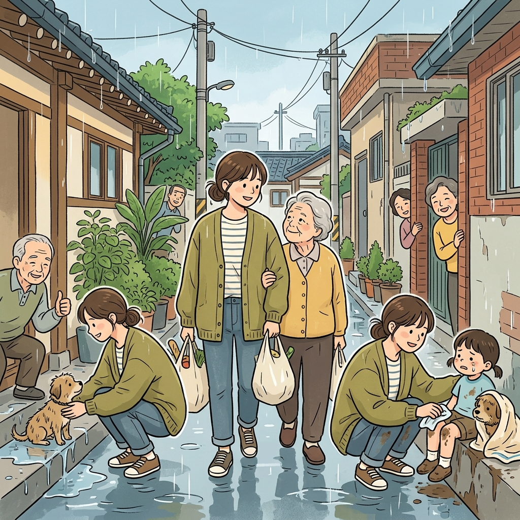 사람들은 그녀가 늘 다른 사람을 먼저 도와 성인이라고 불렀다. (Saint는 죄(Sin)가 없다. → 성인(聖人))