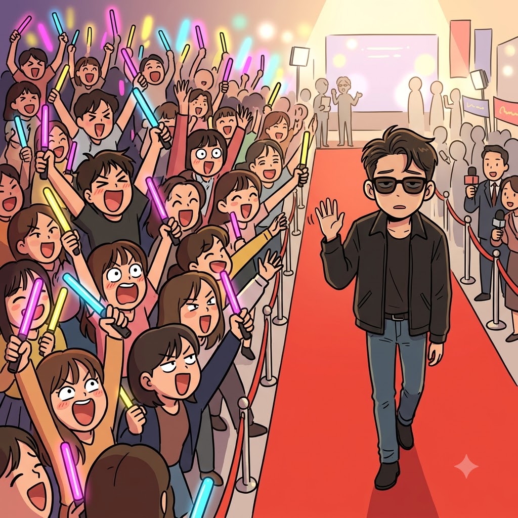 "살(sal)짝 루(lu)즈한 텐션(tation)으로!" 피곤한 아이돌은 열광하는 팬들에게 성의 없는 인사(salutation)를 건넸다.