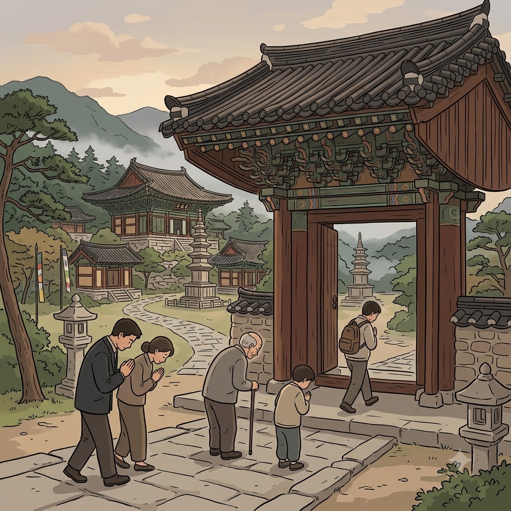 관광객들은 고대 사원이 가득한 신성한 도시에 들어서며 "생큐, 시티!"라고 속삭였다. 그곳의 신성함(sanctity)을 모두가 존중했다.