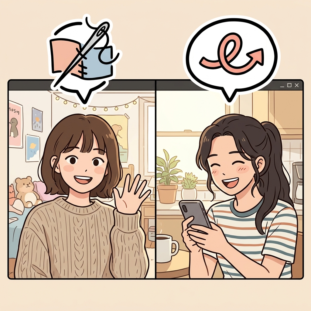 영상 통화는 단 한 번의 끊김도 없이 매끄럽게 이어졌다.