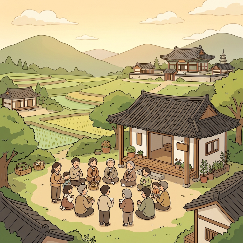 작은 종교 종파는 마을에 자신들만의 예배당을 세웠다.