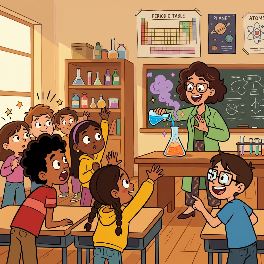 The science experiment stimulated the students' curiosity.