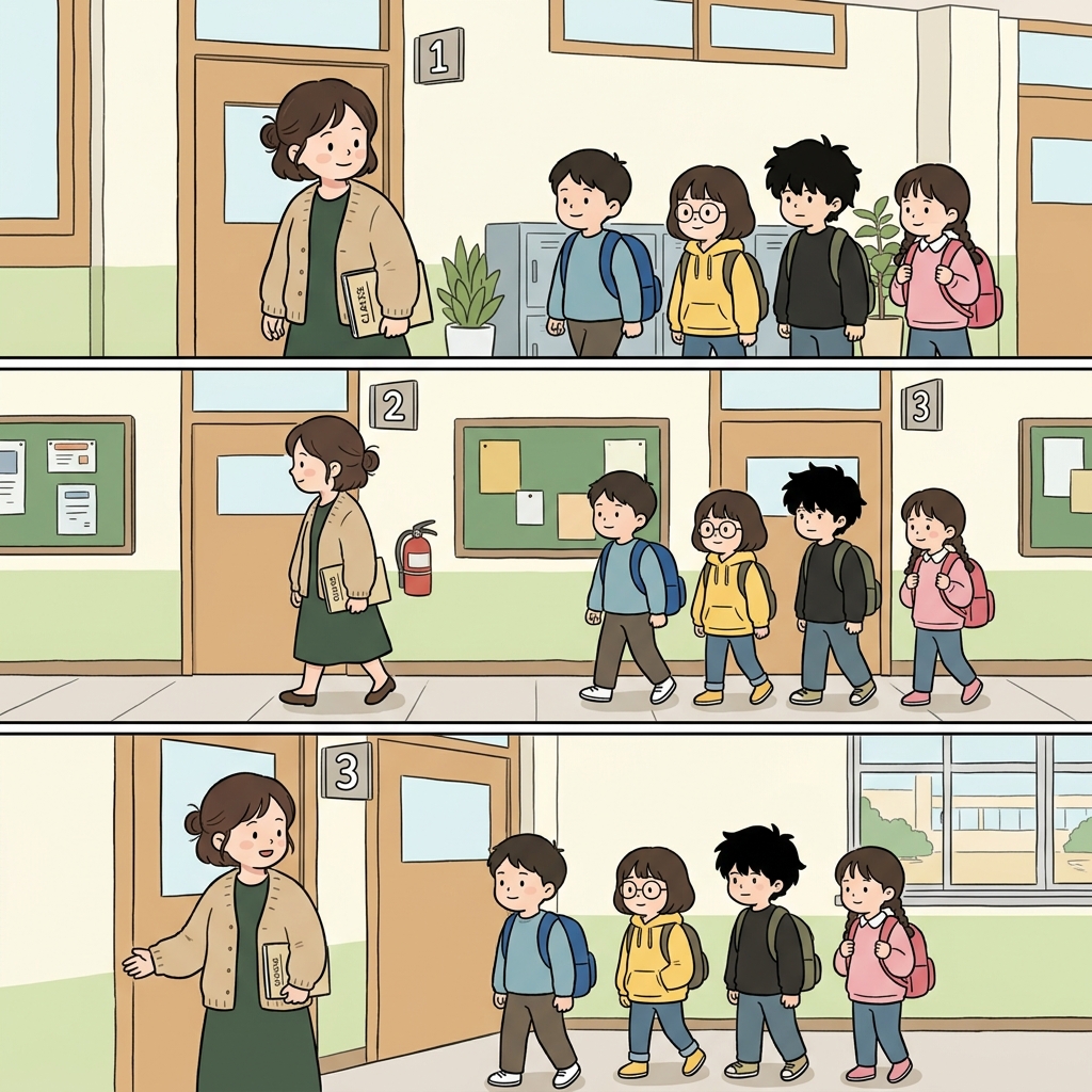 첫 수업이 끝난 뒤 이어지는 수업들은 더 쉬워졌다. (섭-시퀀트 → "순서(Sequence)대로!" → 그다음에 이어지는)