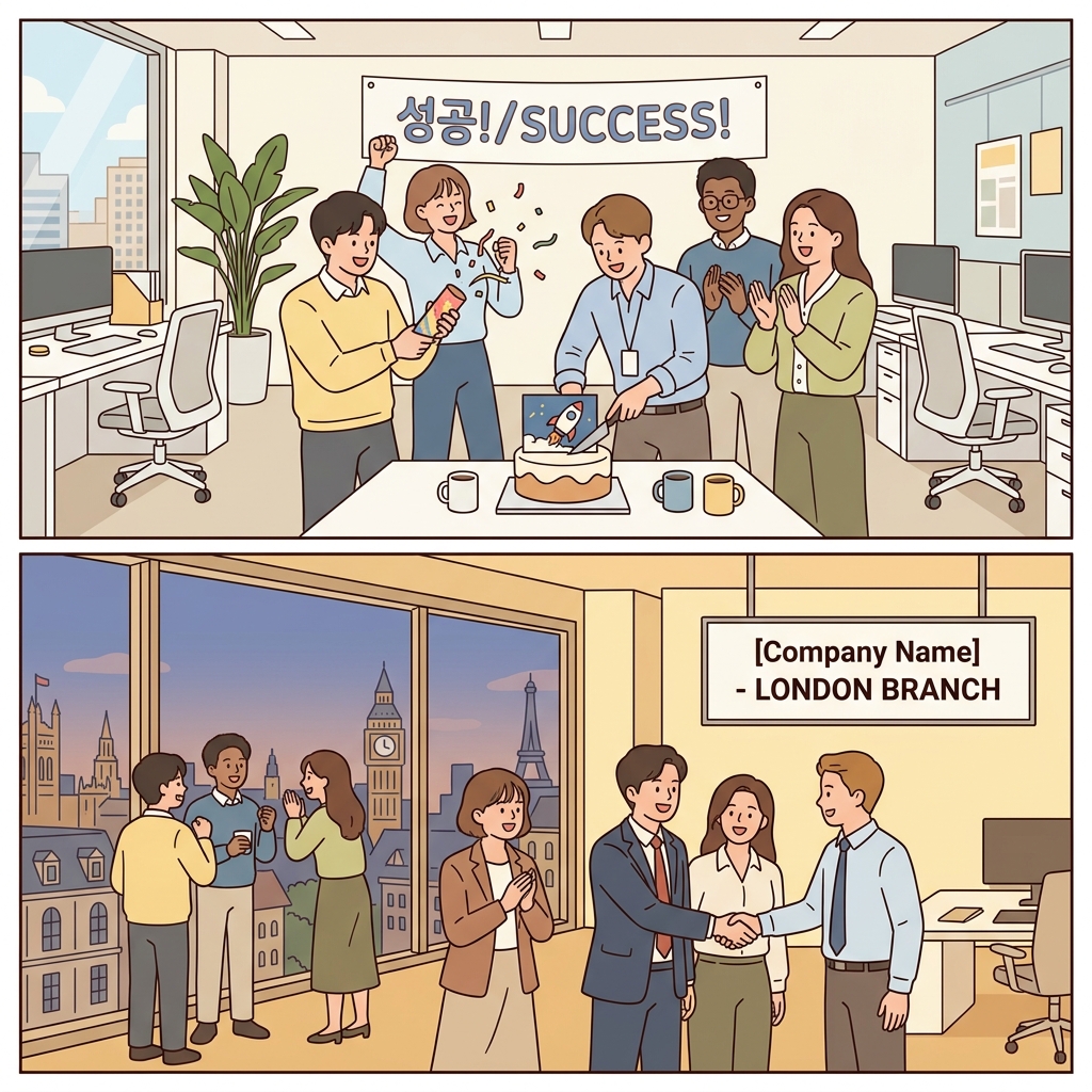 Subsequent to the product launch, the company expanded into international markets.
