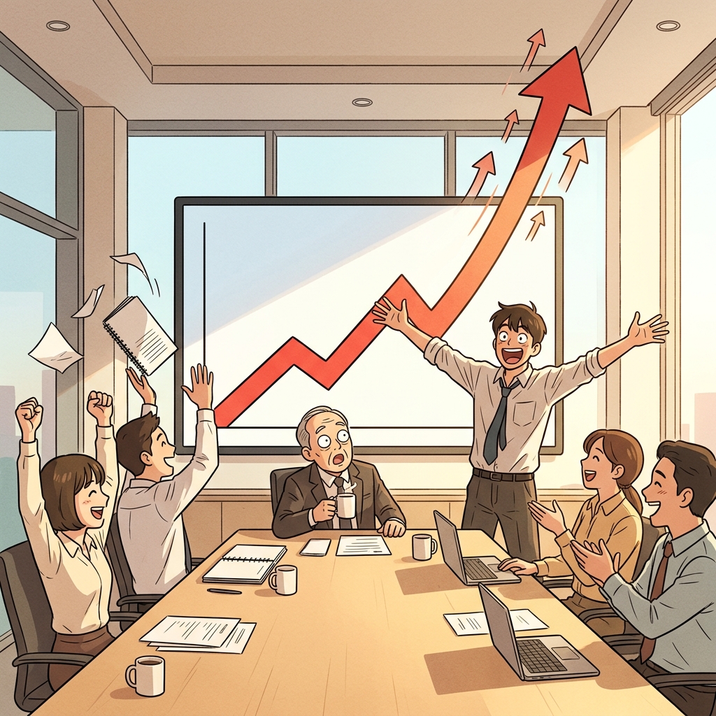 The company's profits grew substantially after launching the new product line.