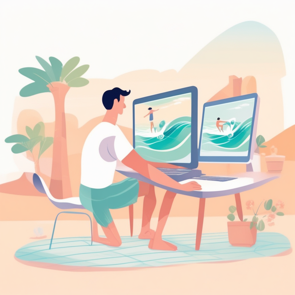 surf the net concept