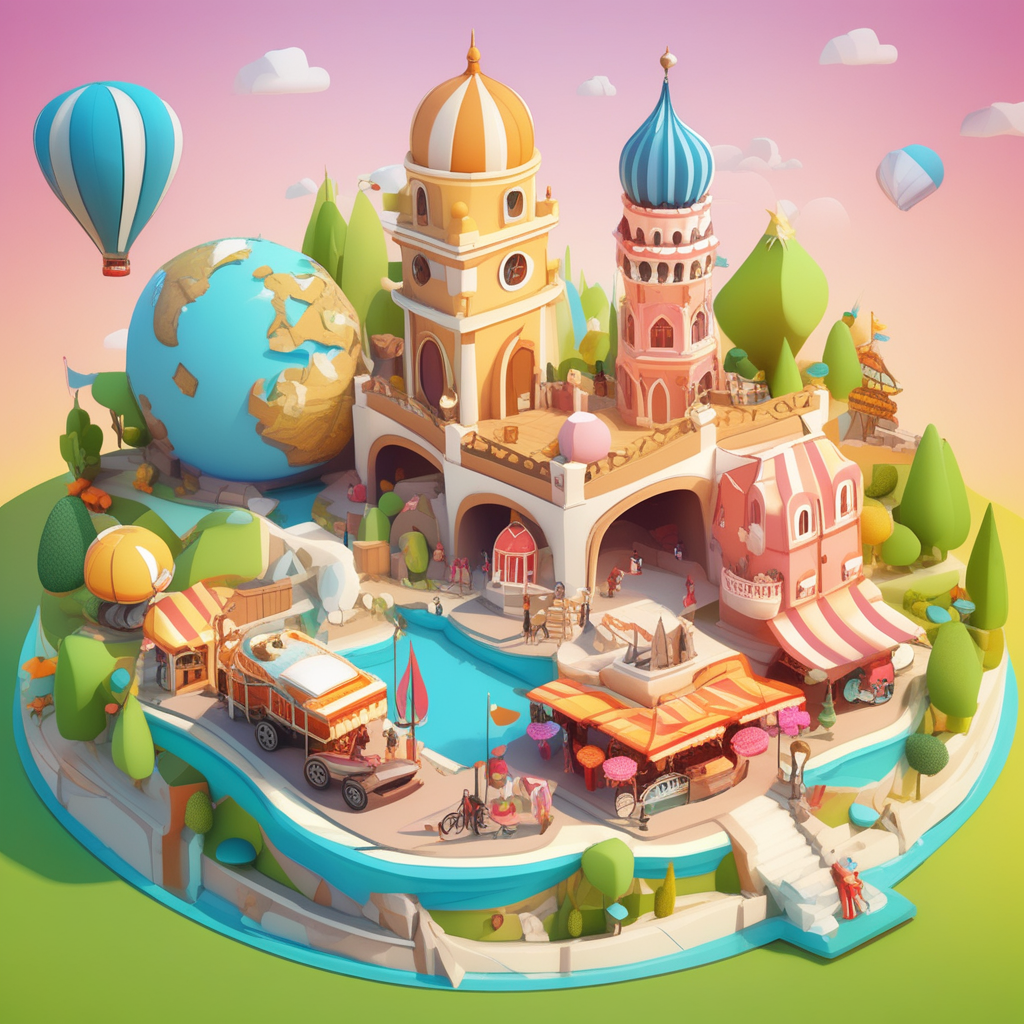 tourist attraction concept