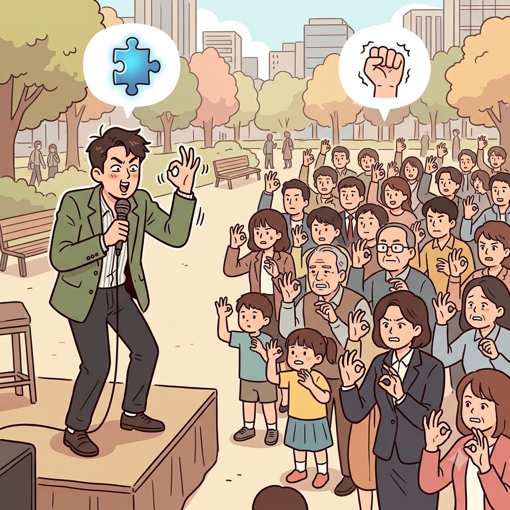 TRY(시도하다) + IT(그것을) — 수백만 명의 사람들이 그것을 시도하자(TRY IT), 한때 재미있던 유행어는 완전히 진부해졌다(trite).