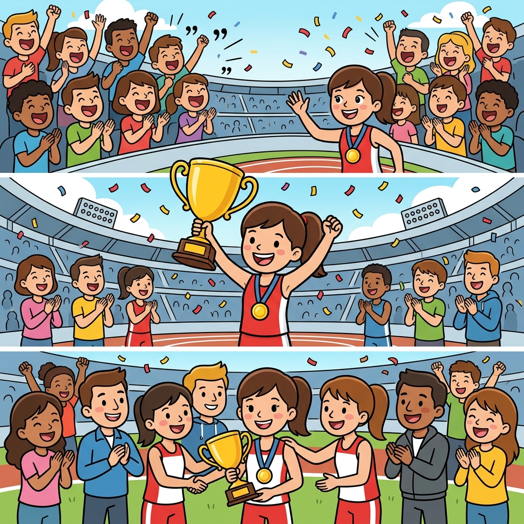 The crowd loudly cheered as the champion proudly lifted the trophy, undoubtedly the best player.