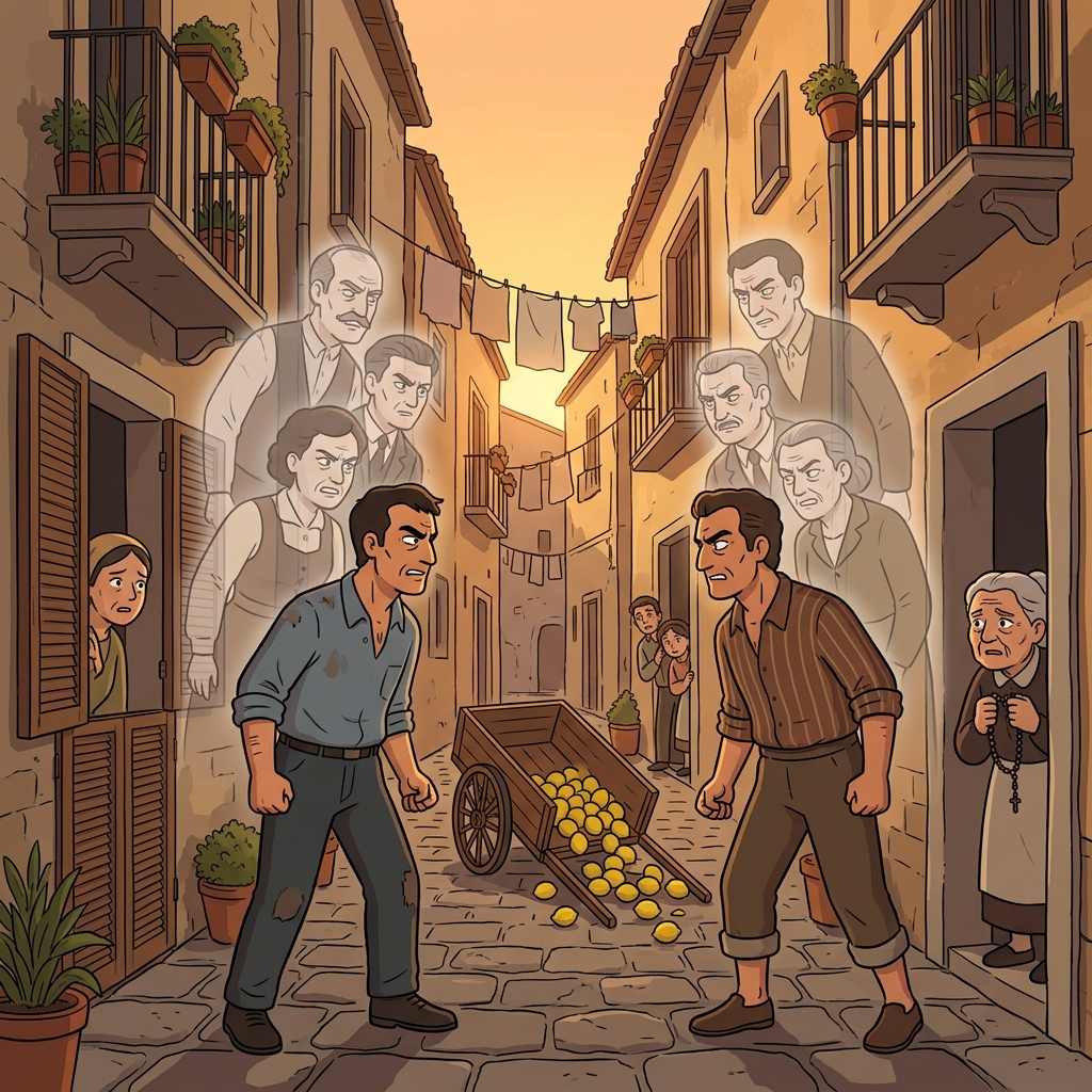Two Sicilian families carry on a vendetta that has lasted for generations.