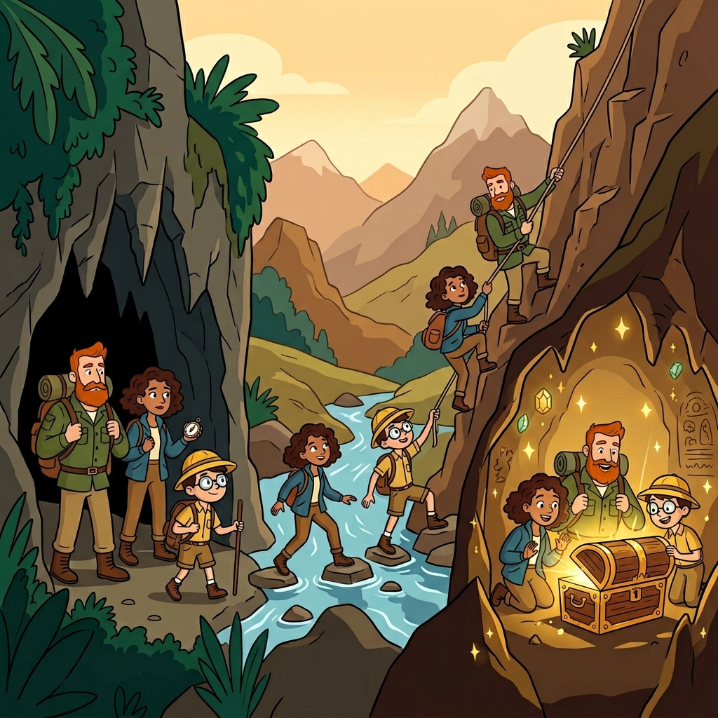 Their venture became an adventure that eventually led them to hidden treasure.