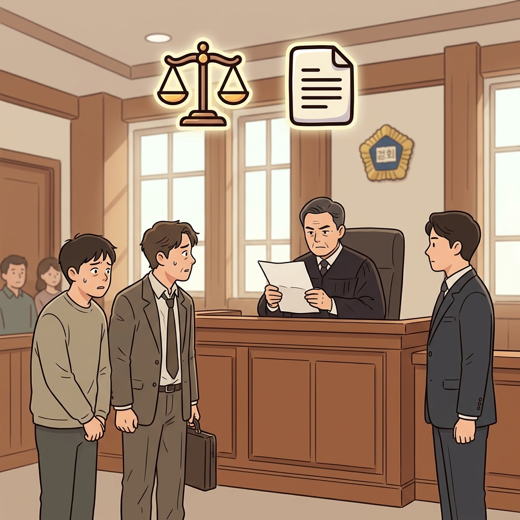 The verdict determined the defendant's future. (⚖️ Judge + 📄 Decision → Verdict = the court's final decision.)