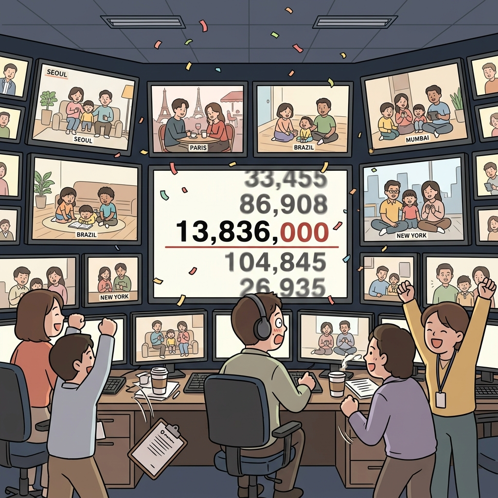 그 드라마 마지막 회 시청자 수가 역대급이었대.