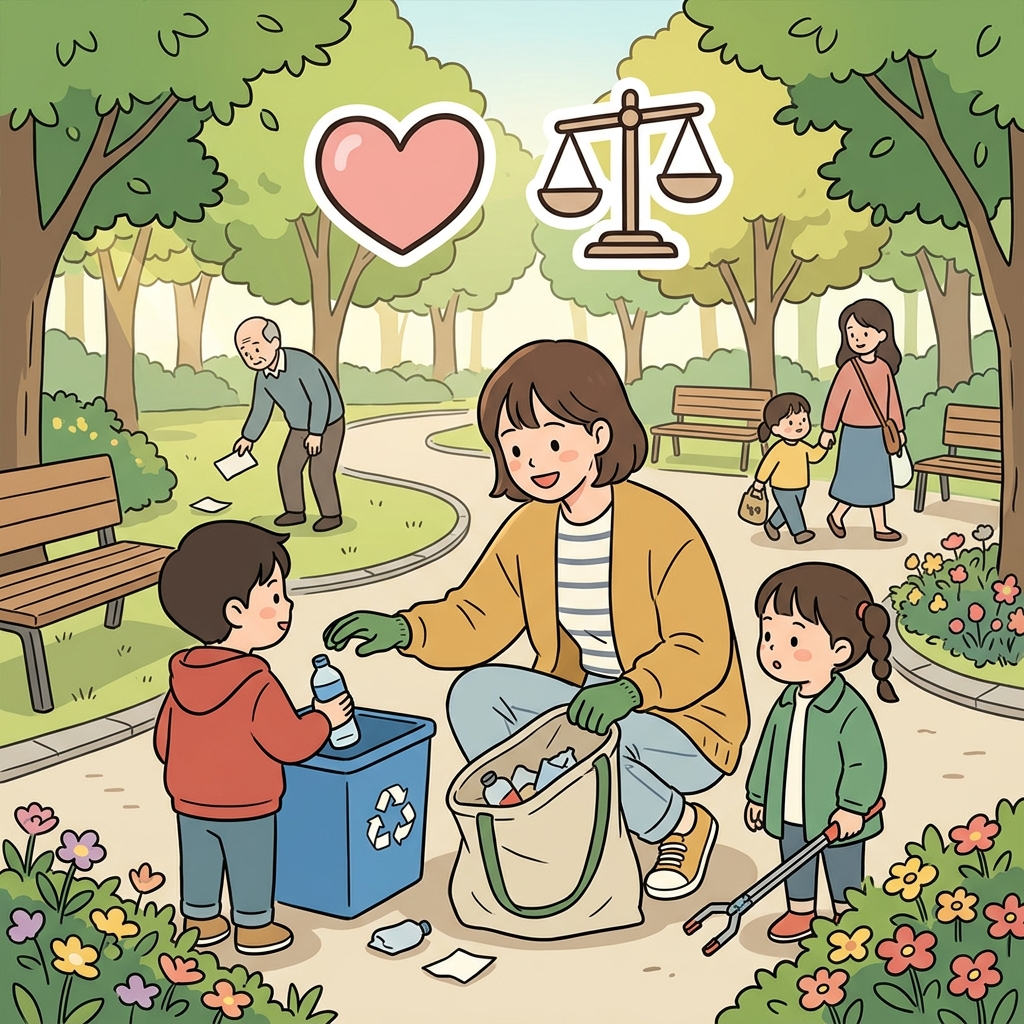 Her virtuous actions inspired the entire community. (💖 Good Character + ⚖️ Moral Choice → Virtuous)