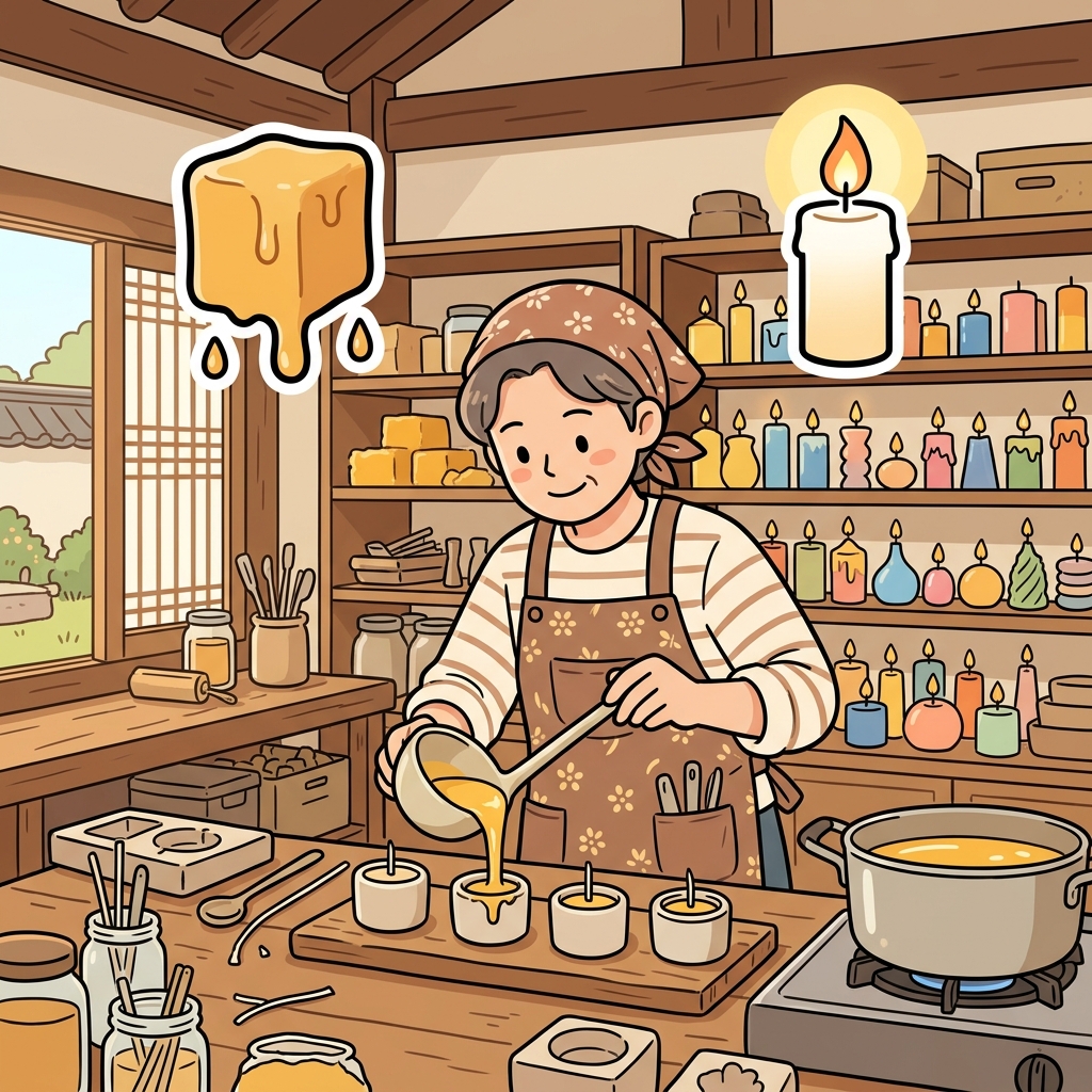 The candle maker melted wax before pouring it into the mold. (WAX → CANDLE → candles are made from wax.)