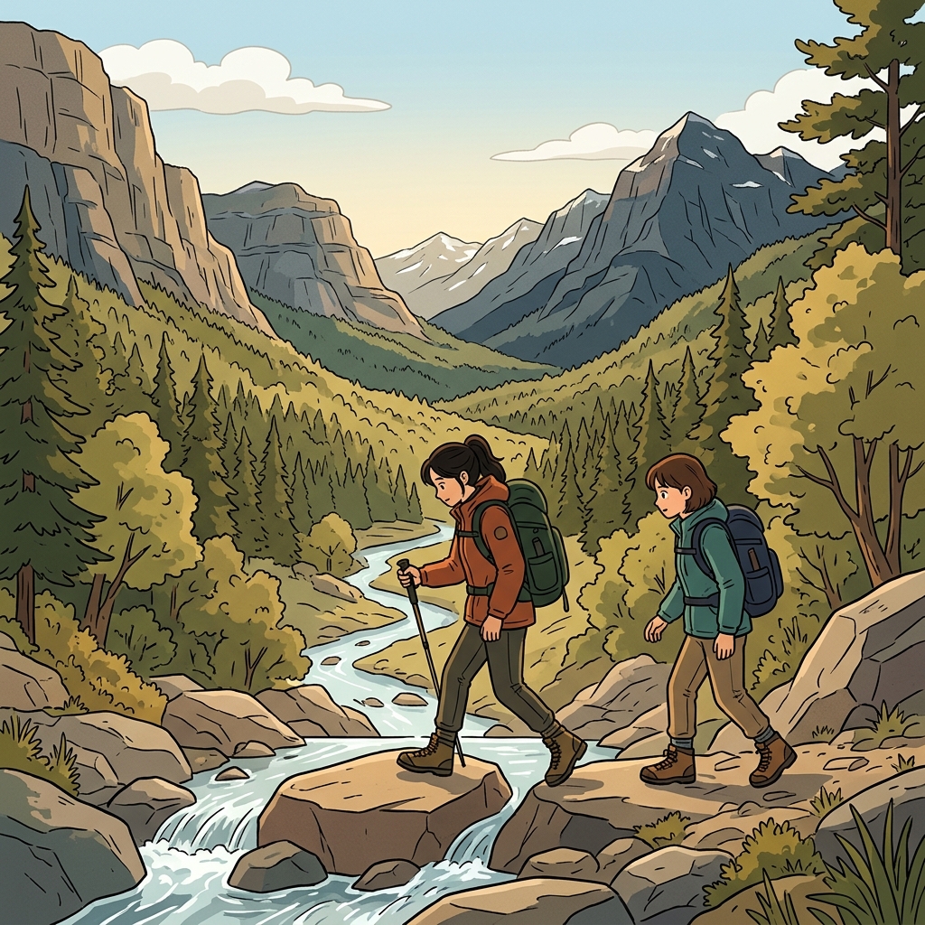 등산객들은 며칠 동안 다른 사람을 한 명도 만나지 못한 채 드넓은 황야(wilderness)를 조심스럽게 건넜다.