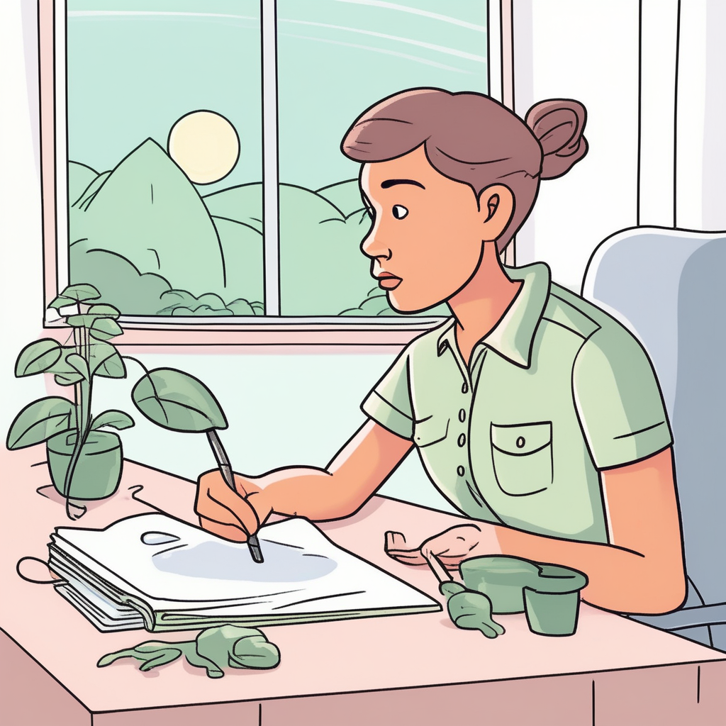 work up the nerve to do concept